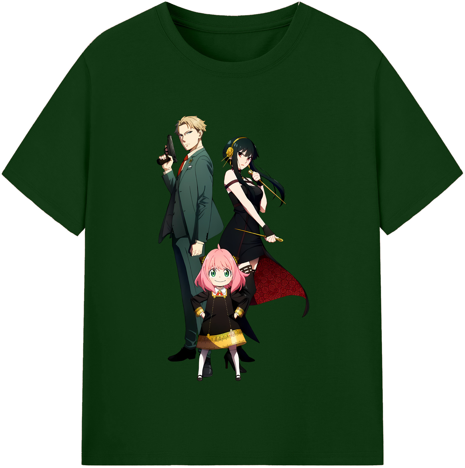 （画像用） SPY×FAMILY间谍家家酒 綿100％半袖Tシャツ（フロントプリント）